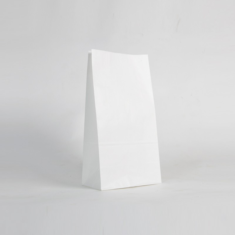 visual Escarpado Salir Bolsa de papel blanca sin asas , Sobre de papel americano blanco .