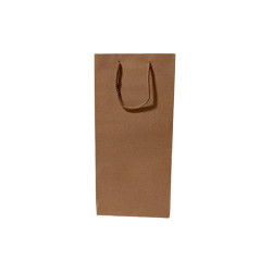 Bolsas de papel para 2 botellas grandes de 18x9x38 sin ventana