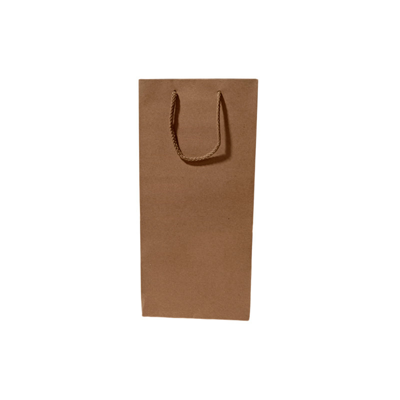 Bolsas de papel para 2 botellas grandes de 18x9x38 sin ventana