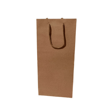 Bolsas de papel para 2 botellas grandes de 18x9x38 sin ventana