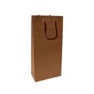 Bolsas de papel para 2 botellas grandes de 18x9x38 sin ventana