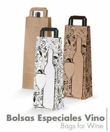 Bolsas de papel para botellas de vino